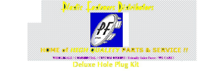 Deluxe Hole Plug Kit
